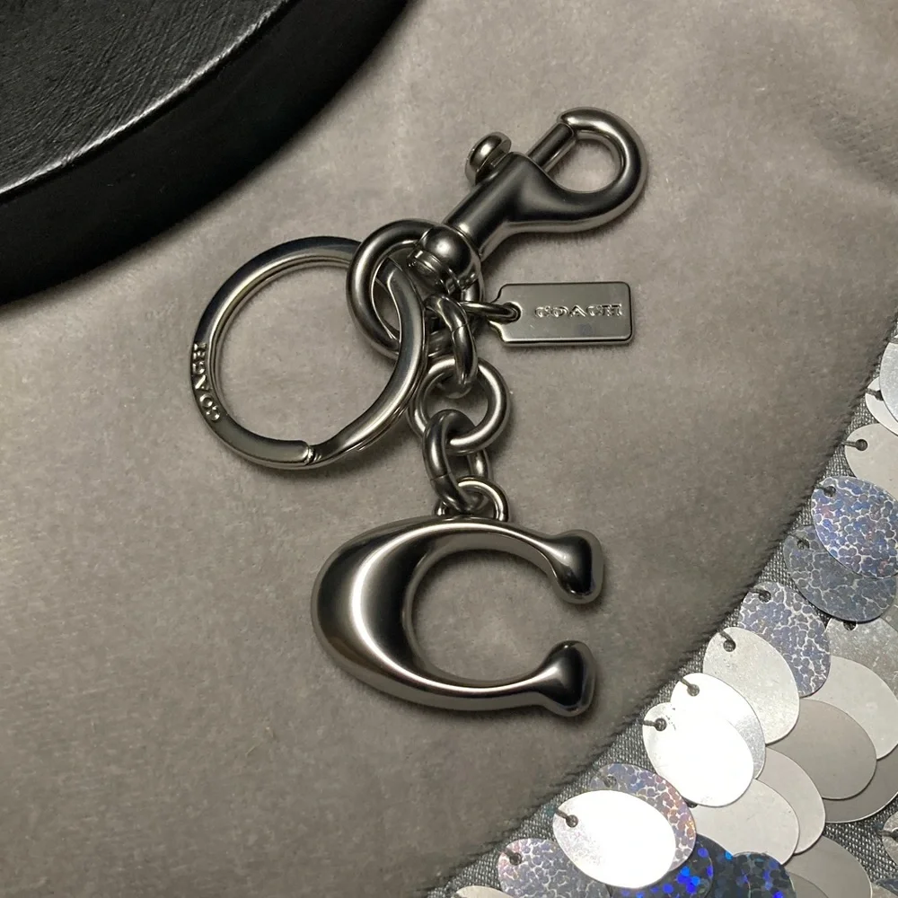Coach Charm Silver “C” Bag key holder/Charm - Picture 1 of 6